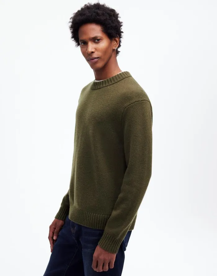 Sweaters Men Madewell Crewneck Sweater In SoftWool Foliage Green