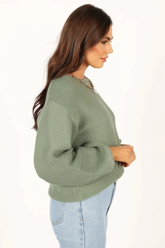 Sweaters Petal and Pup Women Lakelyn Textured Knit Sweater Khaki
