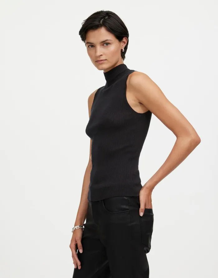 Sweaters Women Madewell Merino WoolSilk Sweater Tank True Black