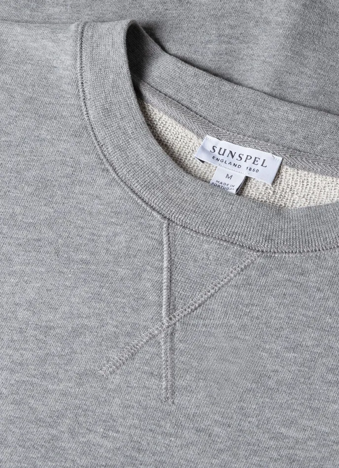 Sweatshirts and Sweatpants Men Loopback Sweatshirt Grey Melange ussunspel