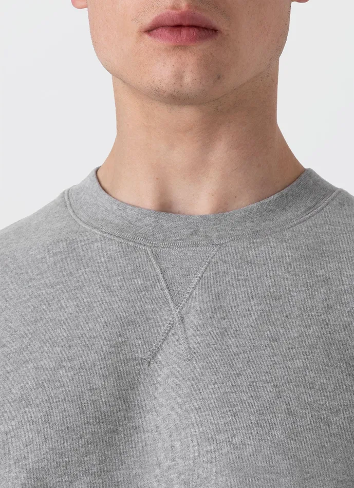 Sweatshirts and Sweatpants Men Loopback Sweatshirt Grey Melange ussunspel
