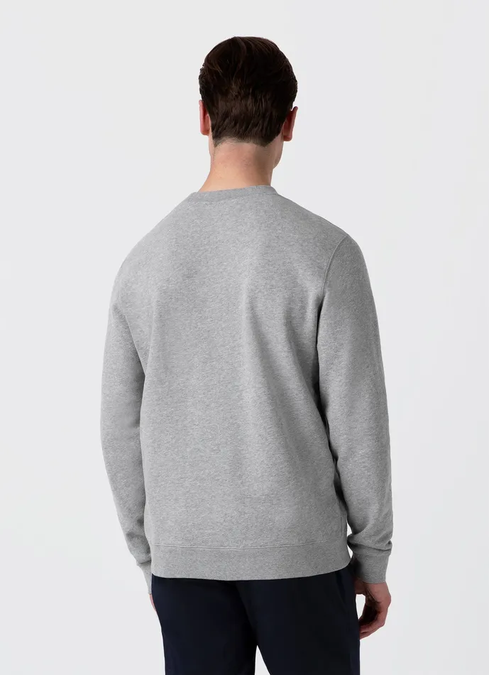 Sweatshirts and Sweatpants Men Loopback Sweatshirt Grey Melange ussunspel