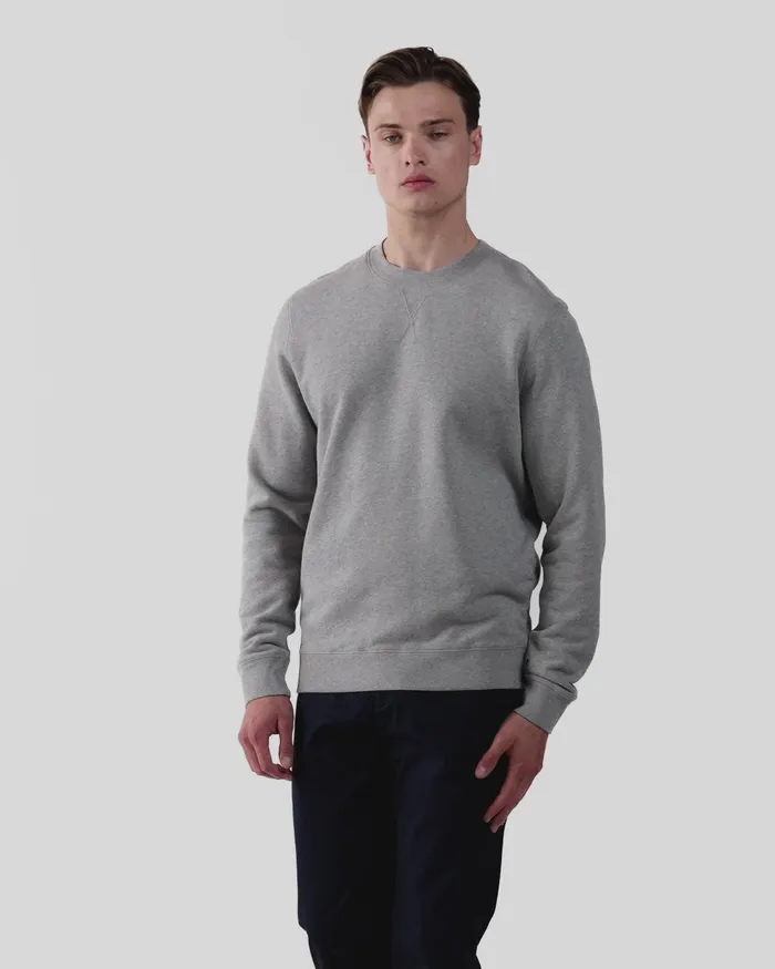 Sweatshirts and Sweatpants Men Loopback Sweatshirt Grey Melange ussunspel