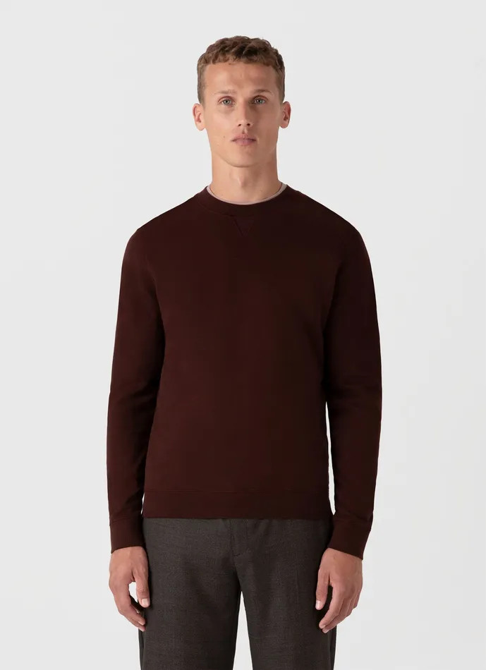 Sweatshirts and Sweatpants Men Loopback Sweatshirt Raisin ussunspel