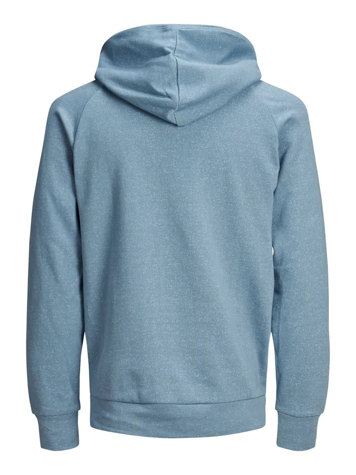 Sweatshirts JACK and JONES Mens FLEECE HOODIE Blue Faded Denim Gift for Friend