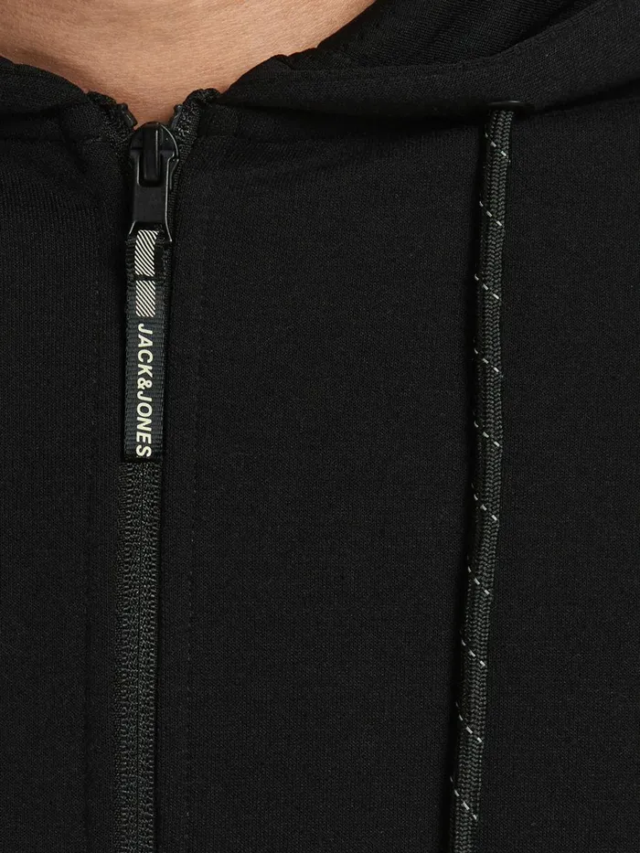 Sweatshirts JACK and JONES Mens PERFORMANCE HOODIE Black Black Near Me