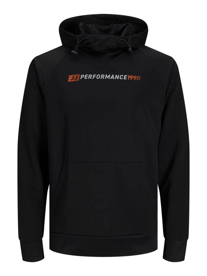 Sweatshirts JACK and JONES Mens PERFORMANCE SPORTS HOODIE Black Black Online