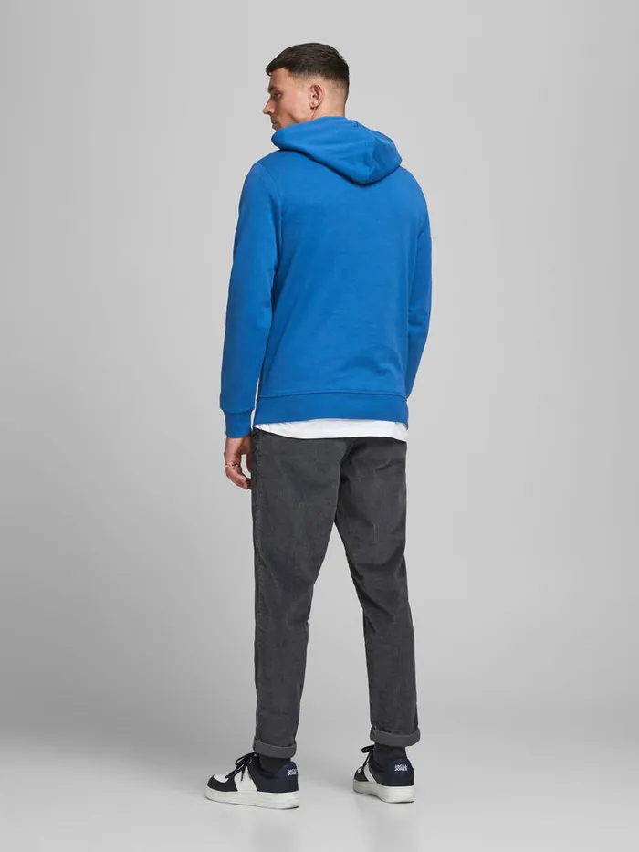Sweatshirts JACK and JONES Mens SWEAT HOODIE Blue Classic Blue Popular