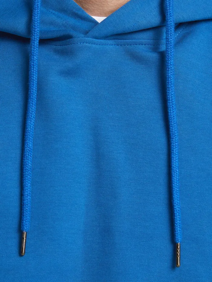 Sweatshirts JACK and JONES Mens SWEAT HOODIE Blue Classic Blue Popular