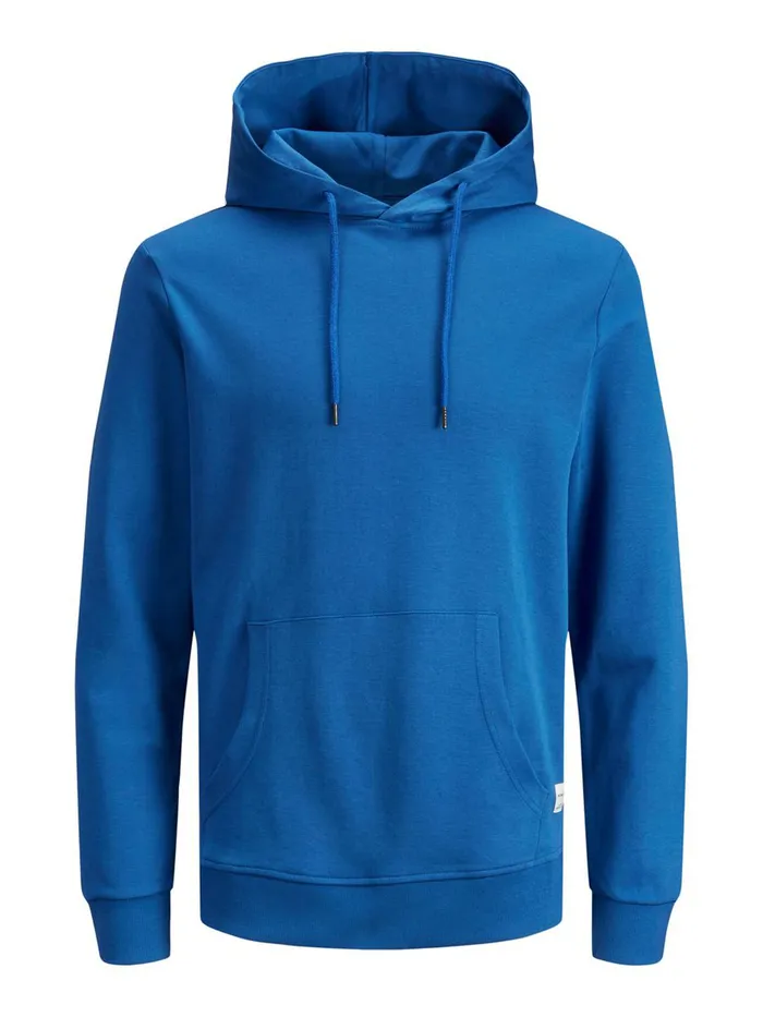 Sweatshirts JACK and JONES Mens SWEAT HOODIE Blue Classic Blue Popular