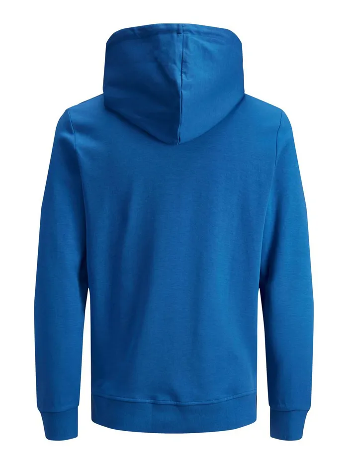 Sweatshirts JACK and JONES Mens SWEAT HOODIE Blue Classic Blue Popular