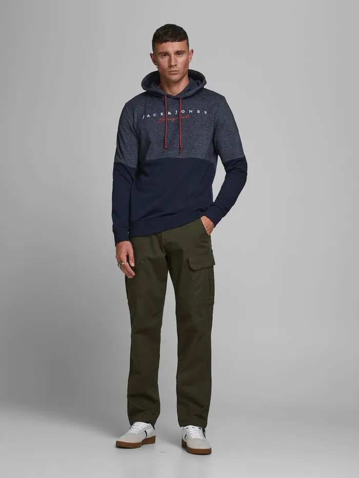 Sweatshirts JACK and JONES Mens SWEAT HOODIE Blue Navy Blazer Gift 4 You