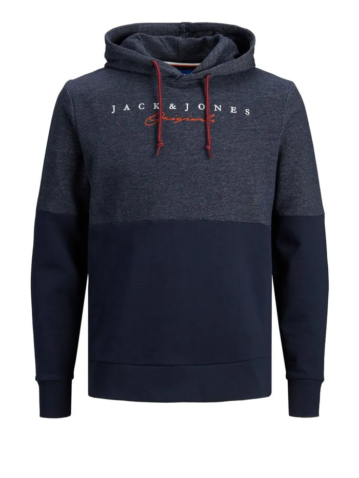 Sweatshirts JACK and JONES Mens SWEAT HOODIE Blue Navy Blazer Gift 4 You
