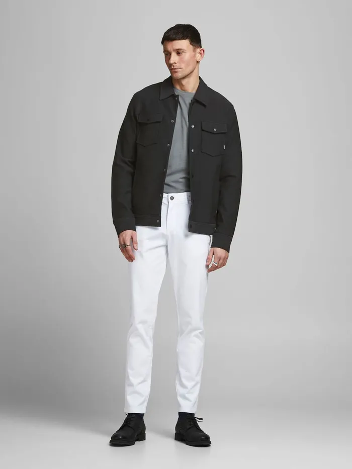 Sweatshirts JACK and JONES Mens SWEAT TRUCKER JACKET Black Black On Sale