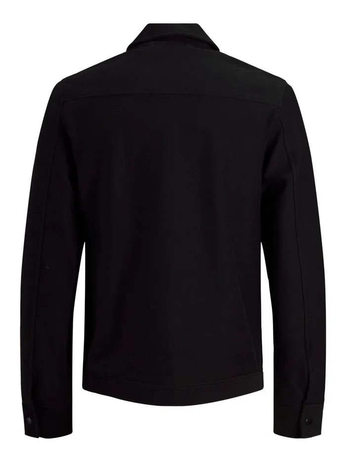 Sweatshirts JACK and JONES Mens SWEAT TRUCKER JACKET Black Black On Sale