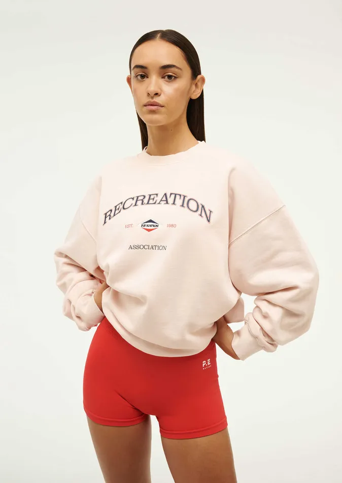 Sweatshirts RECREATION SWEAT IN WASHED BLUSH PE Nation Women