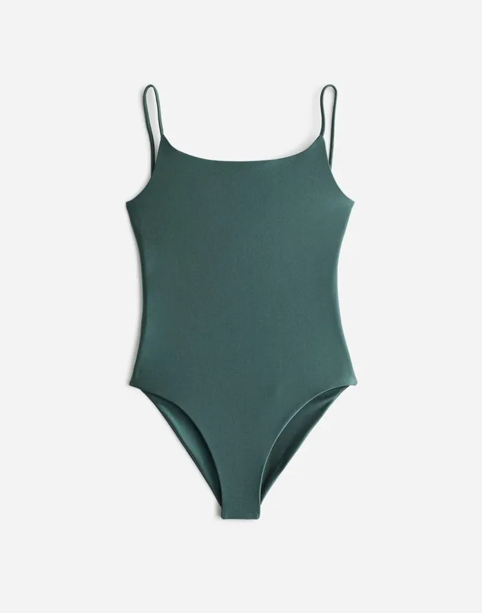 Swim Women Madewell Jade Swim Trophy OnePiece Swimsuit Hunter Sheen