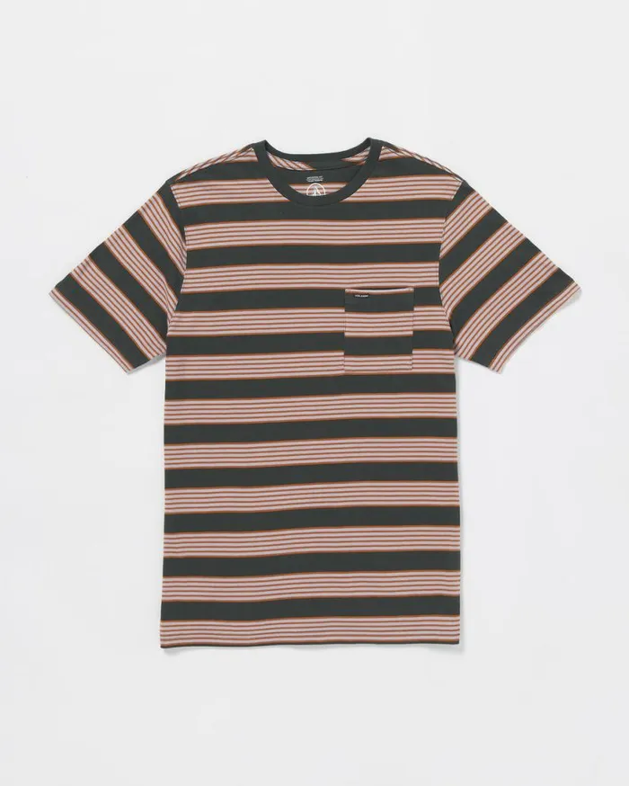 Swingstone Crew Short Sleeve Shirt 8211 Stealth Mens Volcom Shirts and Flannels Swingstone Crew Short Sleeve Shirt 8211 Stealth Mens Volcom Shirts and Flannels