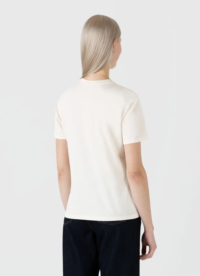 Tshirts and Tops Boy Fit Tshirt Undyed ussunspel Women