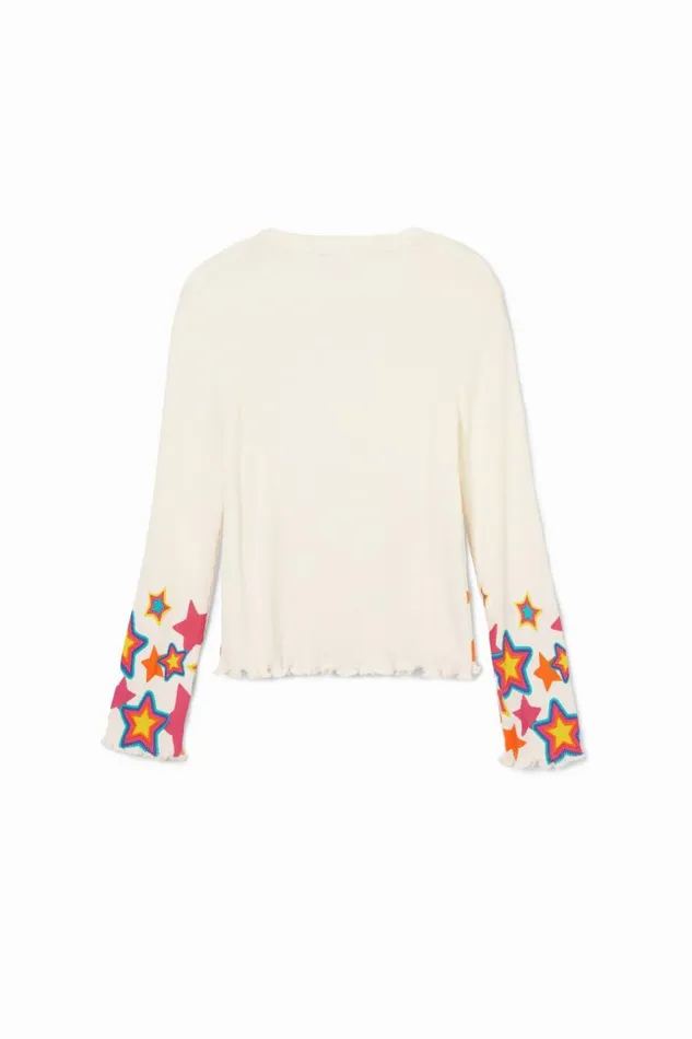 Tshirts And Shirts Kids Desigual Colorful Star Tshirt White