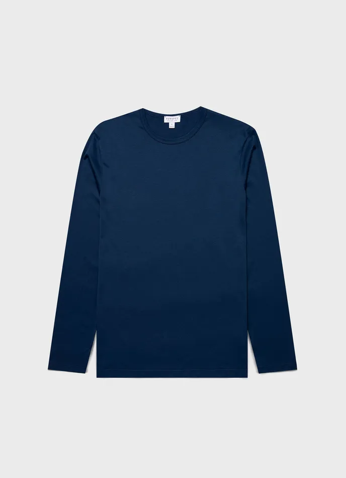 Tshirts Classic Long Sleeve Tshirt Naval Blue ussunspel Men