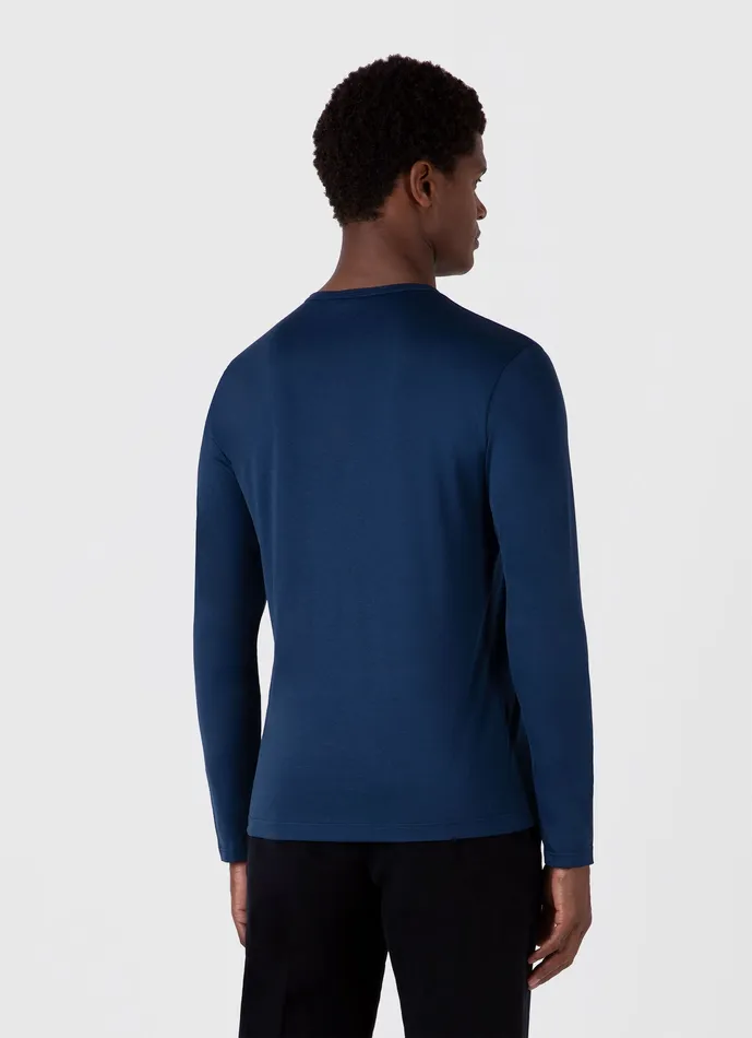 Tshirts Classic Long Sleeve Tshirt Naval Blue ussunspel Men