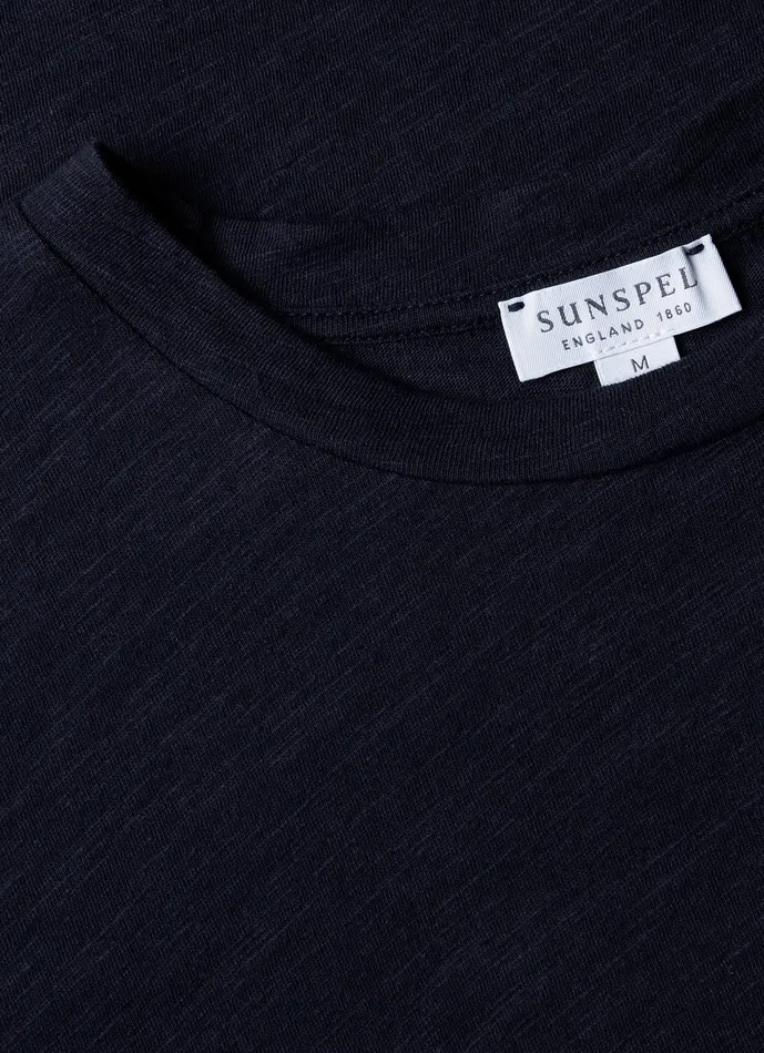 Tshirts Cotton Linen Tshirt Navy ussunspel Men