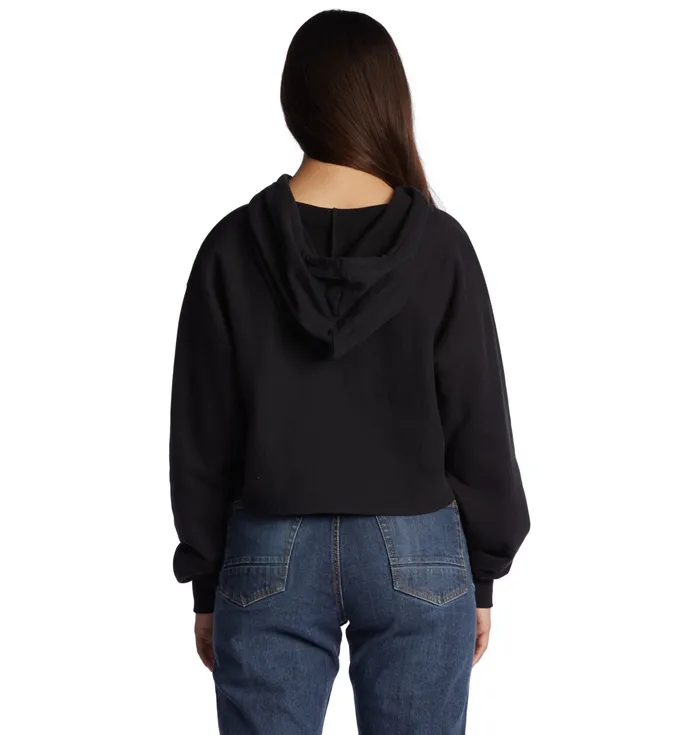 TShirts Hoodies and Jackets Women DC Cropped Hoodie 2 black DC Shoes