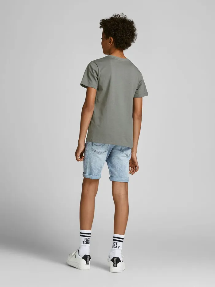 Tshirts JACK and JONES Junior BOYS CREW NECK TSHIRT Green Sedona Sage Casaul
