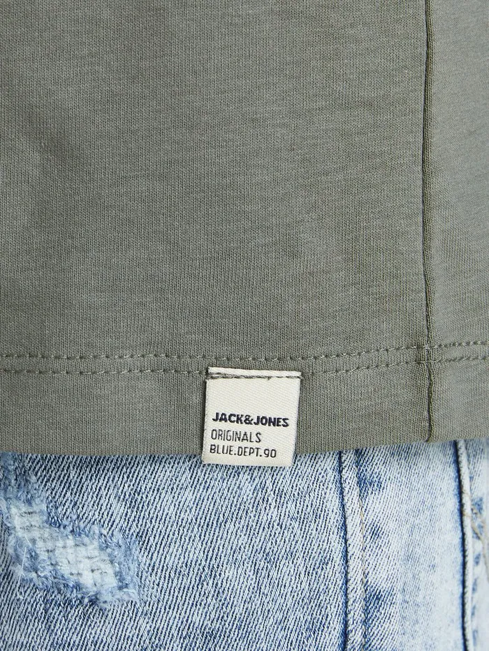 Tshirts JACK and JONES Junior BOYS CREW NECK TSHIRT Green Sedona Sage Casaul