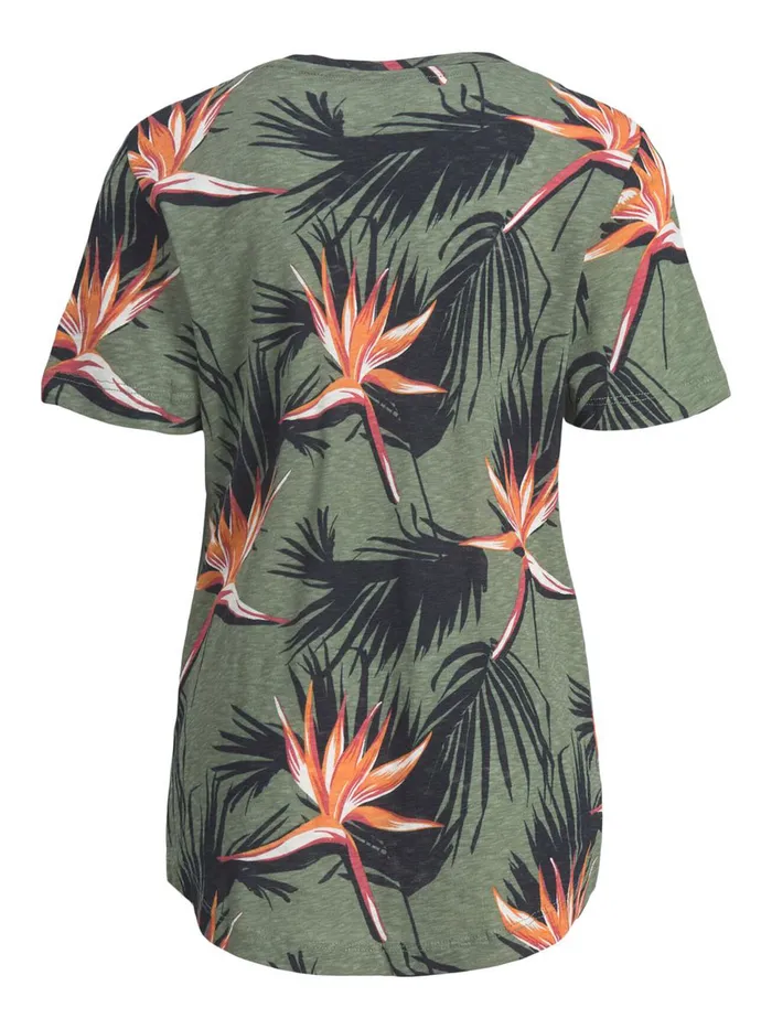 Tshirts JACK and JONES Junior BOYS FLORAL TSHIRT Green Sea Spray Gift 4 You