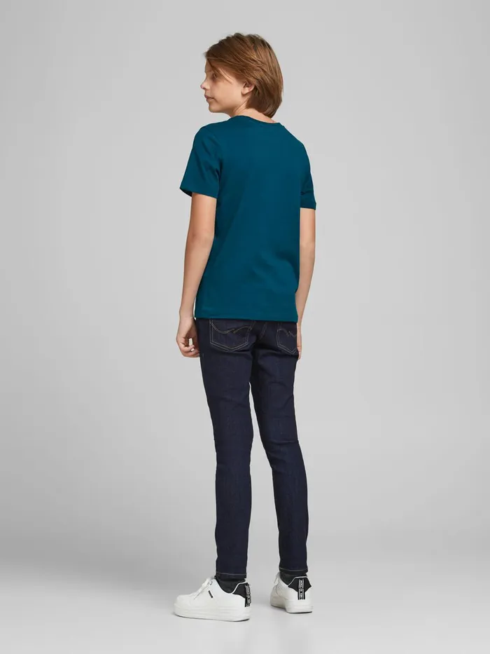 Tshirts JACK and JONES Junior BOYS LOGO TSHIRT Blue Sailor Blue Gift Ideas