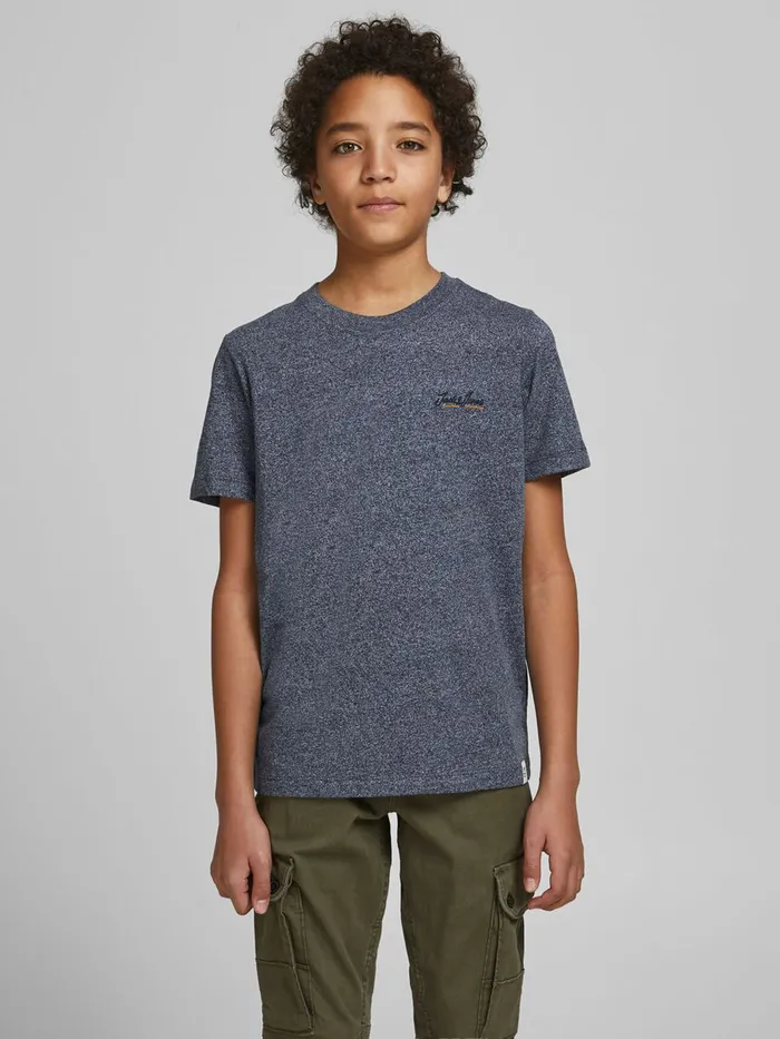 Tshirts JACK and JONES Junior BOYS MELANGE TSHIRT Blue Navy Blazer Cheap On Sale Tshirts JACK and JONES Junior BOYS MELANGE TSHIRT Blue Navy Blazer Cheap On Sale