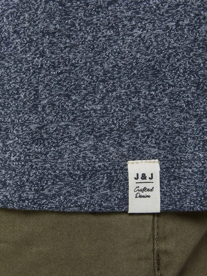 Tshirts JACK and JONES Junior BOYS MELANGE TSHIRT Blue Navy Blazer Cheap On Sale