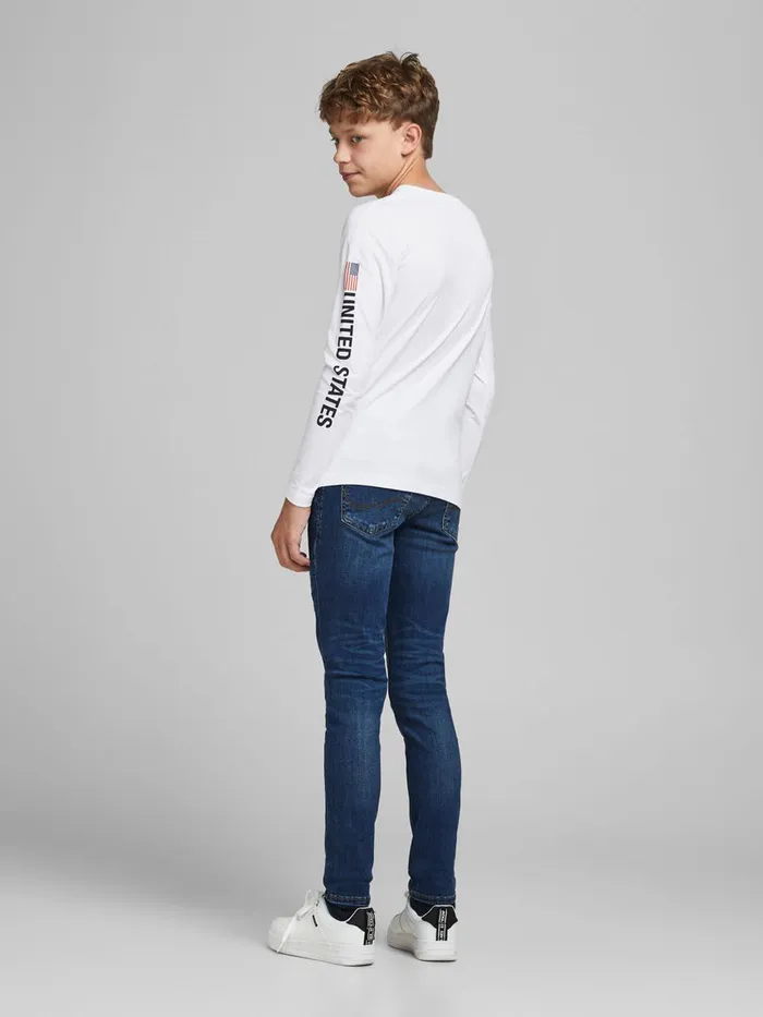 Tshirts JACK and JONES Junior BOYS NASA LONGSLEEVED TSHIRT White White Gift Ideas