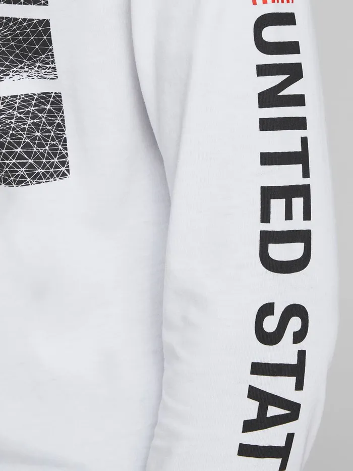 Tshirts JACK and JONES Junior BOYS NASA LONGSLEEVED TSHIRT White White Gift Ideas