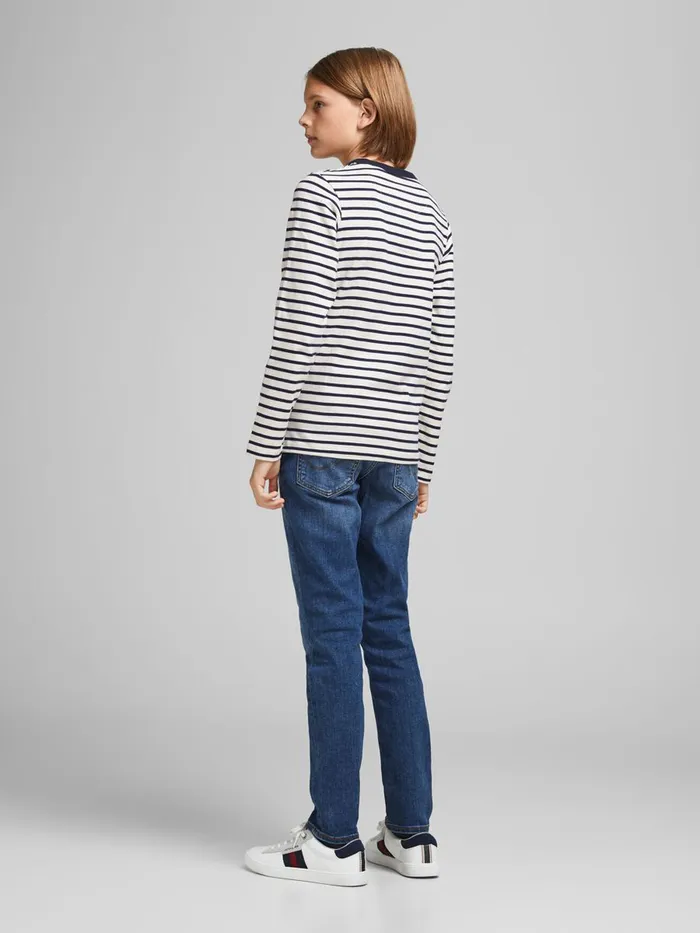 Tshirts JACK and JONES Junior BOYS ORGANIC COTTON LONGSLEEVED TSHIRT White Cloud Dancer Online