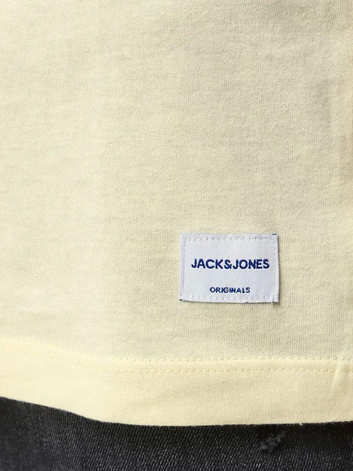 Tshirts JACK and JONES Junior BOYS SKELETON PRINT TSHIRT Yellow Seedpearl Casaul