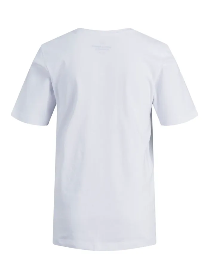 Tshirts JACK and JONES Junior BOYS SUMMER SKULL PRINT TSHIRT White White On Sale