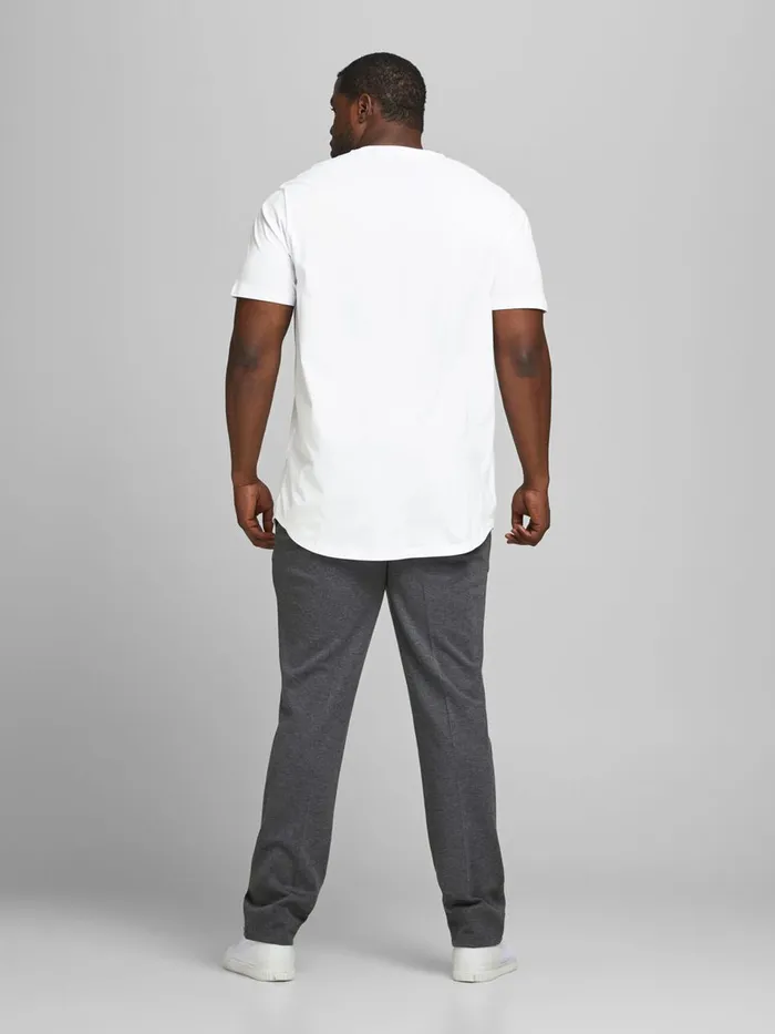 Tshirts JACK and JONES Mens 3PACK PLUS SIZE TSHIRT White White Casaul