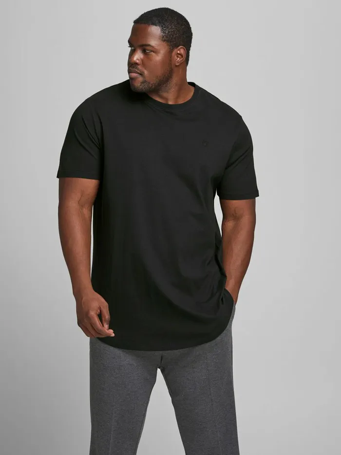 Tshirts JACK and JONES Mens 3PACK PLUS SIZE TSHIRT White White Casaul