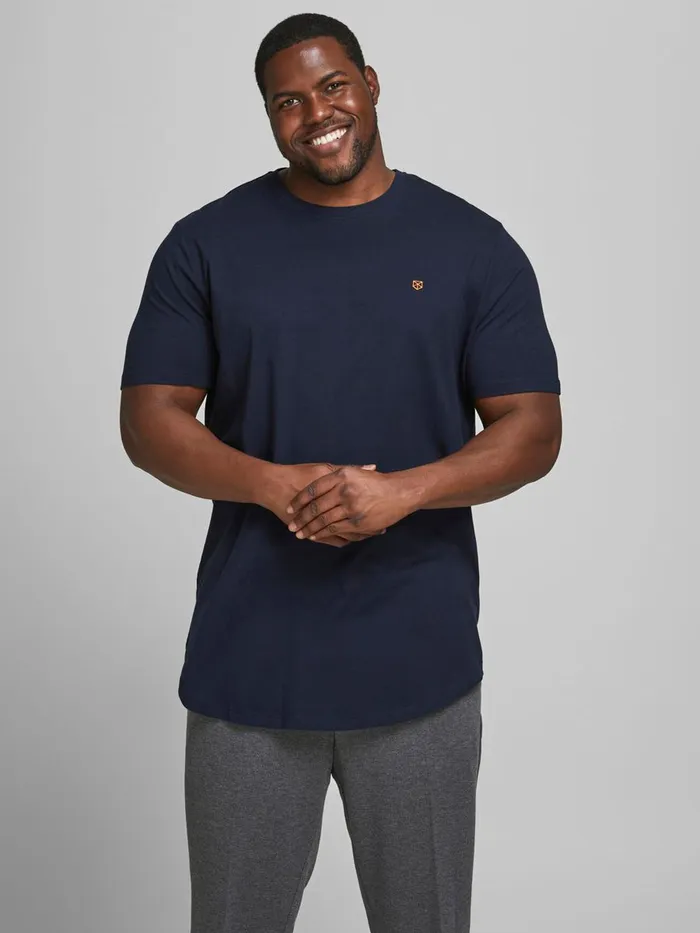 Tshirts JACK and JONES Mens 3PACK PLUS SIZE TSHIRT White White Casaul