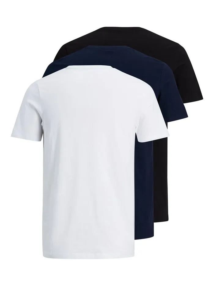 Tshirts JACK and JONES Mens 3PACK TSHIRT White Navy Blazer Gift Ideas