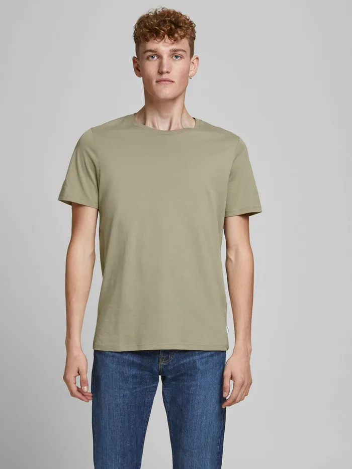 Tshirts JACK and JONES Mens 5PACK ORGANIC COTTON BASIC TSHIRT Purple Navy Blazer Cheap On Sale