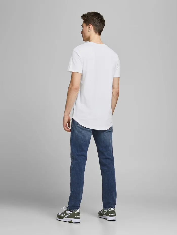 Tshirts JACK and JONES Mens 5PACK ORGANIC COTTON SOLID TSHIRT White Black Cheap On Sale