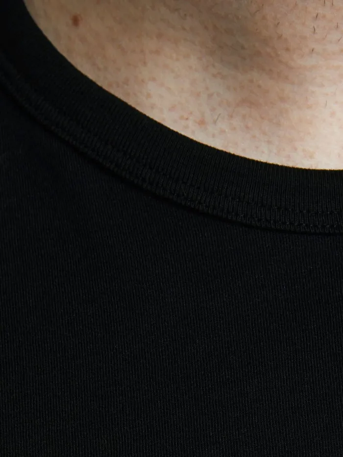 Tshirts JACK and JONES Mens CREW NECK PLUS SIZE TSHIRT Black Black For Sale