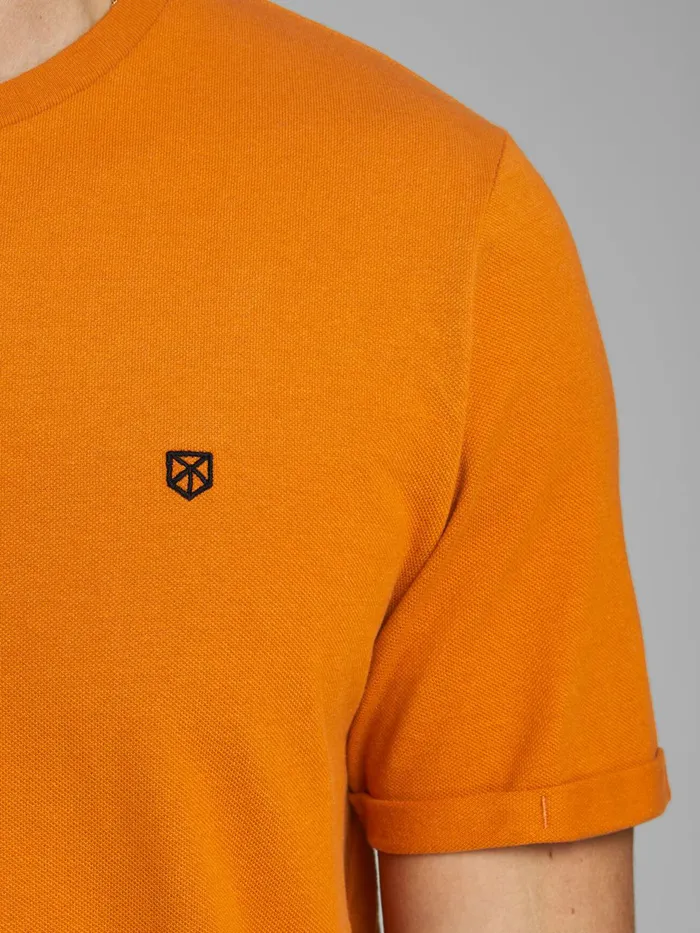 Tshirts JACK and JONES Mens CREW NECK TSHIRT Orange Hawaiian Sunset Gift 4 You