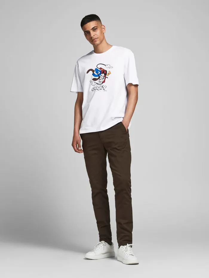 Tshirts JACK and JONES Mens DISNEY PRINT TSHIRT White White On Sale
