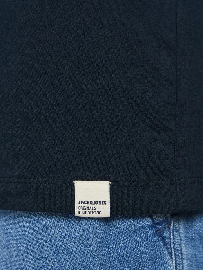 Tshirts JACK and JONES Mens FRONT AND BACK PRINT TSHIRT Blue Navy Blazer Gift Ideas