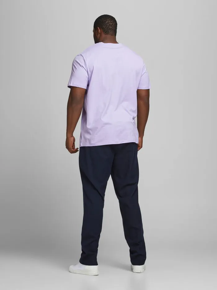 Tshirts JACK and JONES Mens LOGO PLUS SIZE TSHIRT Pastel Lavender For Sale